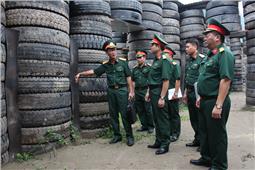 Kiểm tra lực lượng trinh sát tại Tiểu đoàn 31 (Bộ Tham mưu)